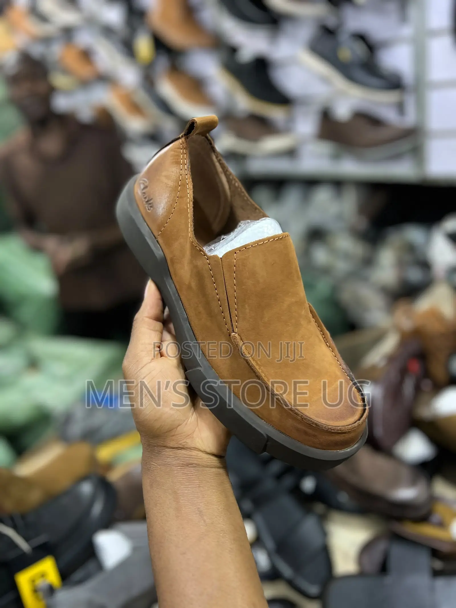 Clarks Casual Leather Slip in Shoes