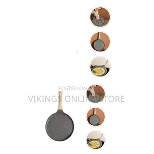 26cm Marble-Coated Flat Frying Pan