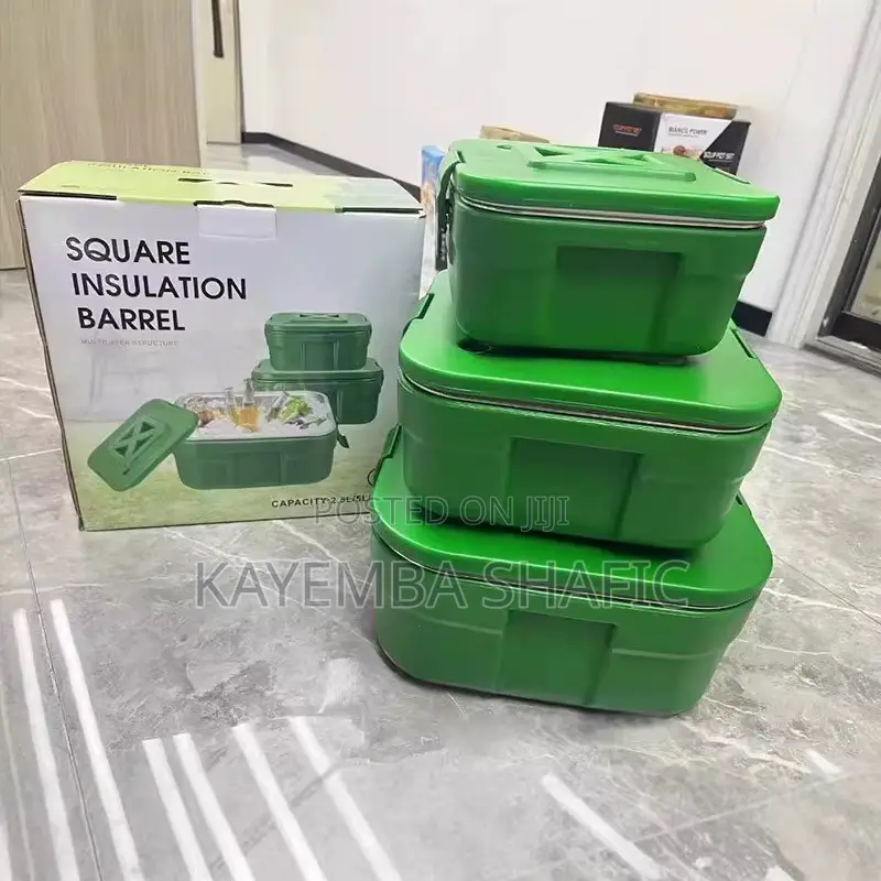 3-Piece Insulated Cooler Box & Food Warmer Set (2.5l/5l/10l)