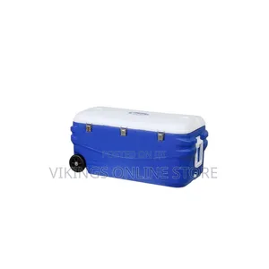 150L Large-Capacity Rolling Plastic Cooler Box With Wheels