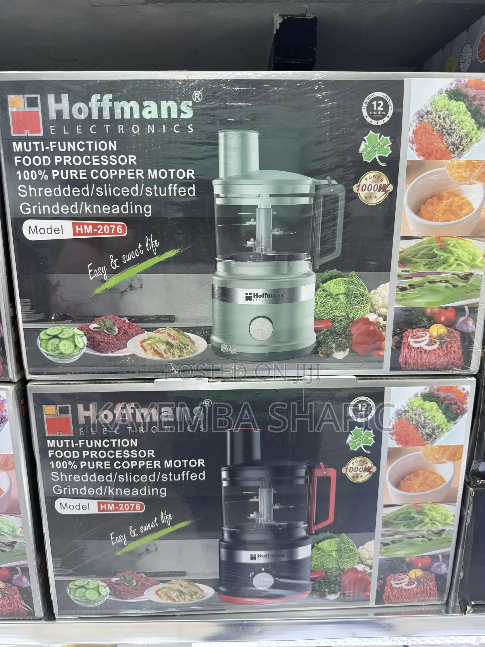 Hoffmans Multi-Function Food Processor 1000W HM-2076 - Brand New