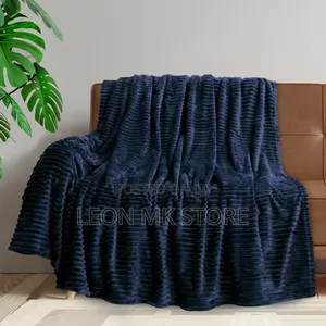 Soft Touch Navy Throw Blankets