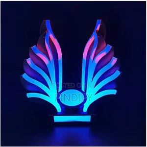 Luminous Wine Bottle Display Stand Champagne Gun LED Bottle Presenter