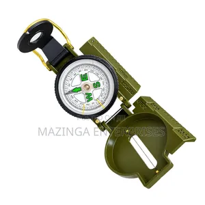 Military-Style Lensatic Marching Navigation, Surveying Compass