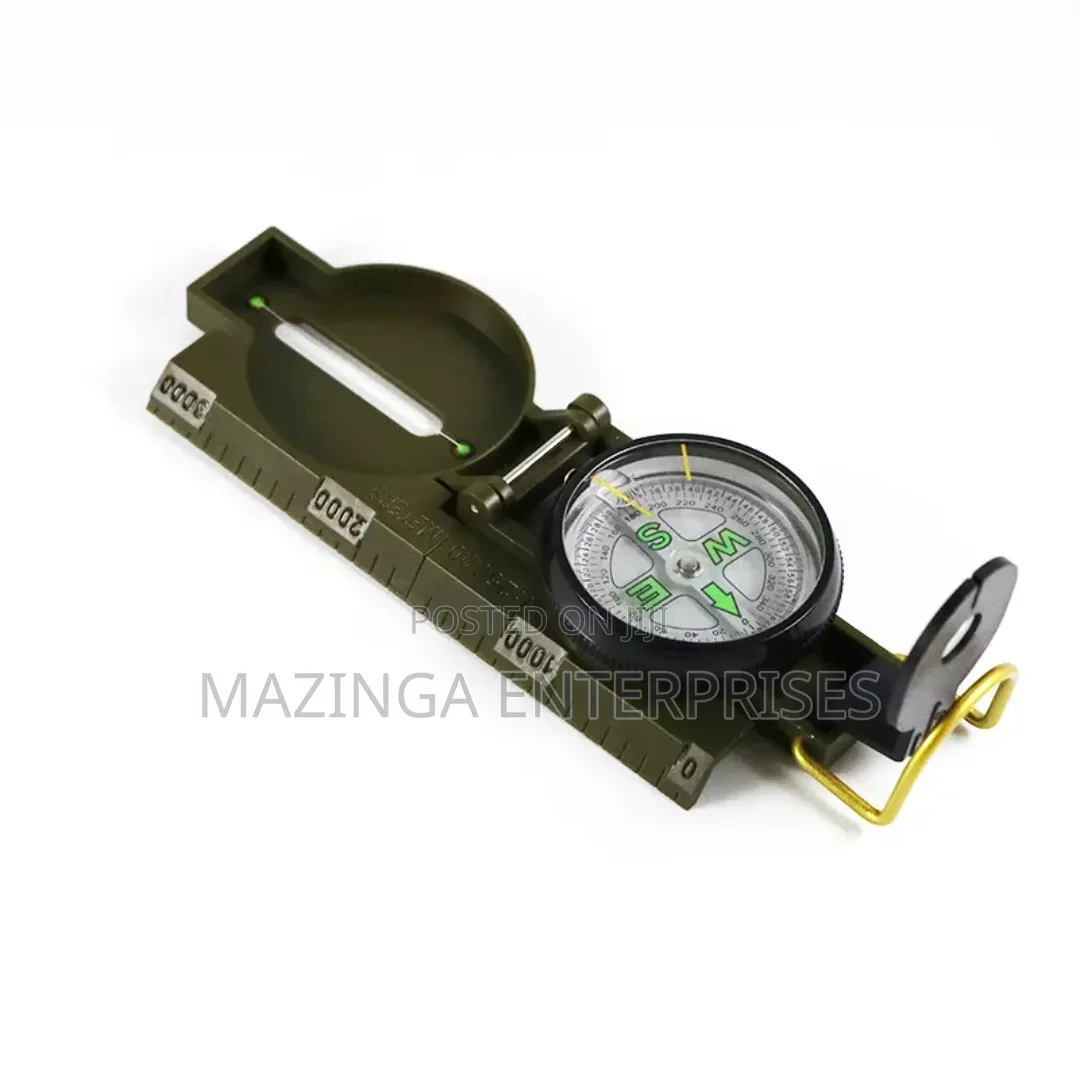 Military-Style Lensatic Marching Navigation, Surveying Compass