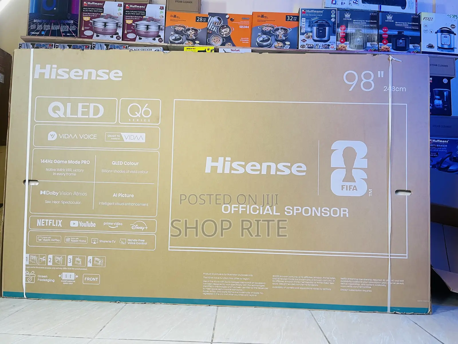 Hisense 98 Inches Qled Q6 Series Quntom Dot Color TV