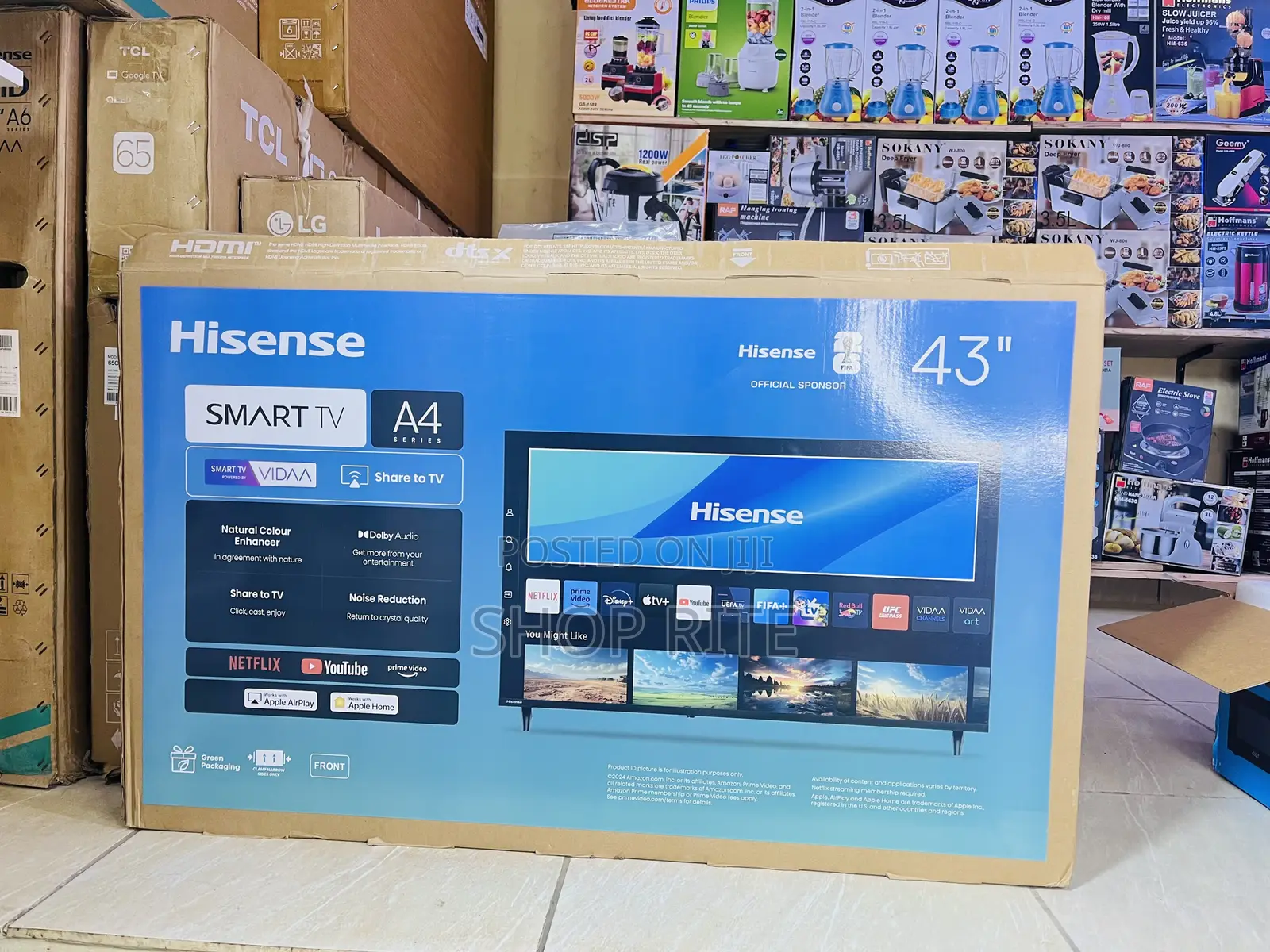 HISENSE 43 Inches Smart Vida A4 Series Smart TVs