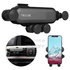 Gravity Car Phone Holder Air Vent Mount Mobile Phone Stand Black