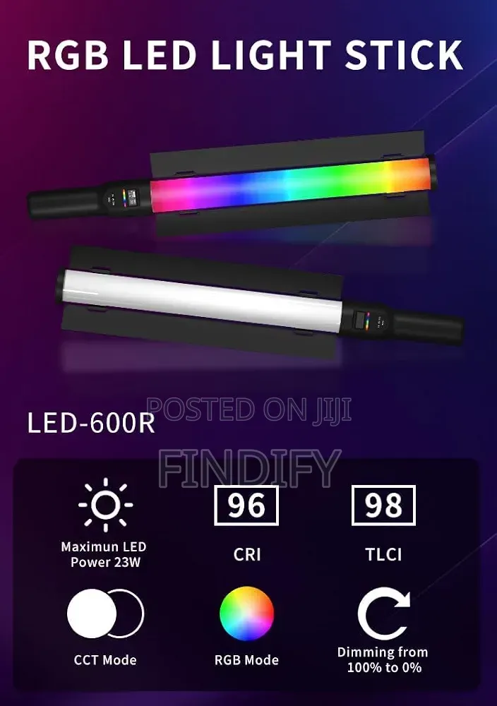 HOLD UP RGB LED Light Stick Portable Handheld RGB LED Light Wand