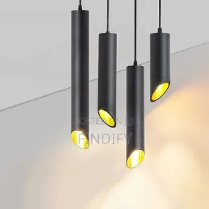 Hanging Light LED Tube Pendant Lamp Kitchen Island Pipe Cylinder Light