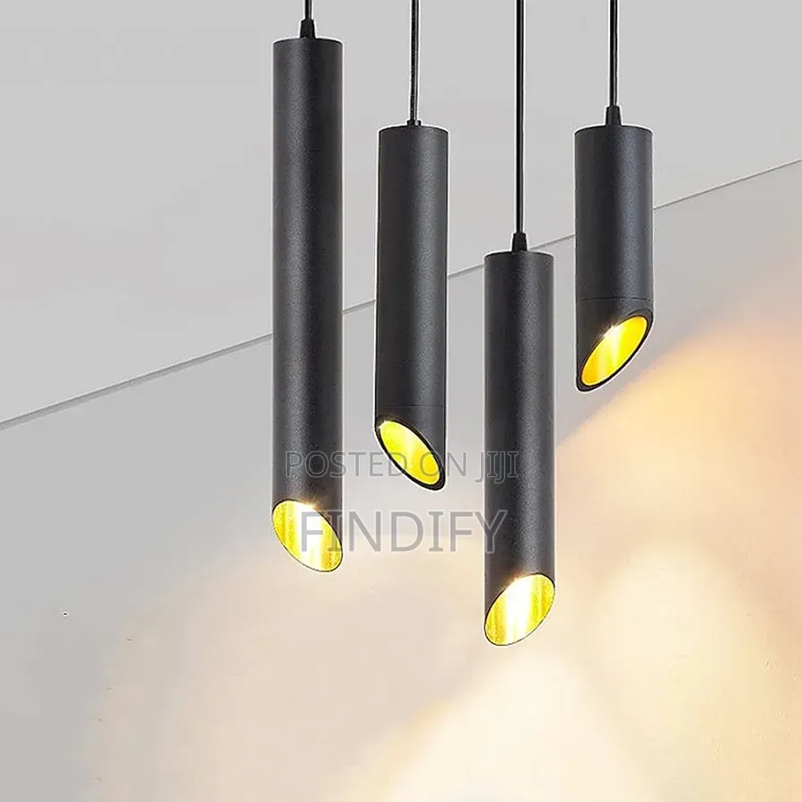 Hanging Light LED Tube Pendant Lamp Kitchen Island Pipe Cylinder Light