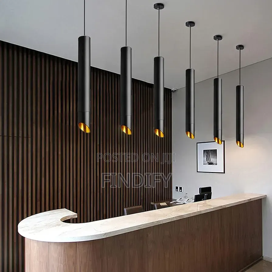 Hanging Light LED Tube Pendant Lamp Kitchen Island Pipe Cylinder Light