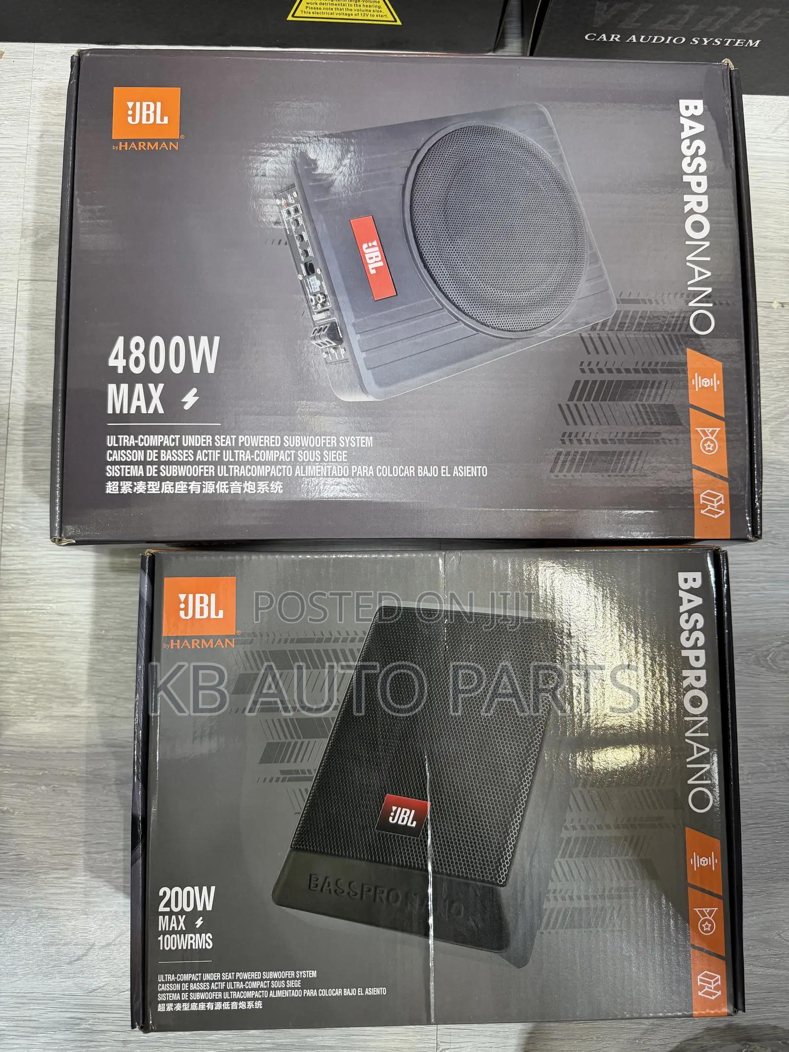 Car JBL Under-Seat Subwoofers