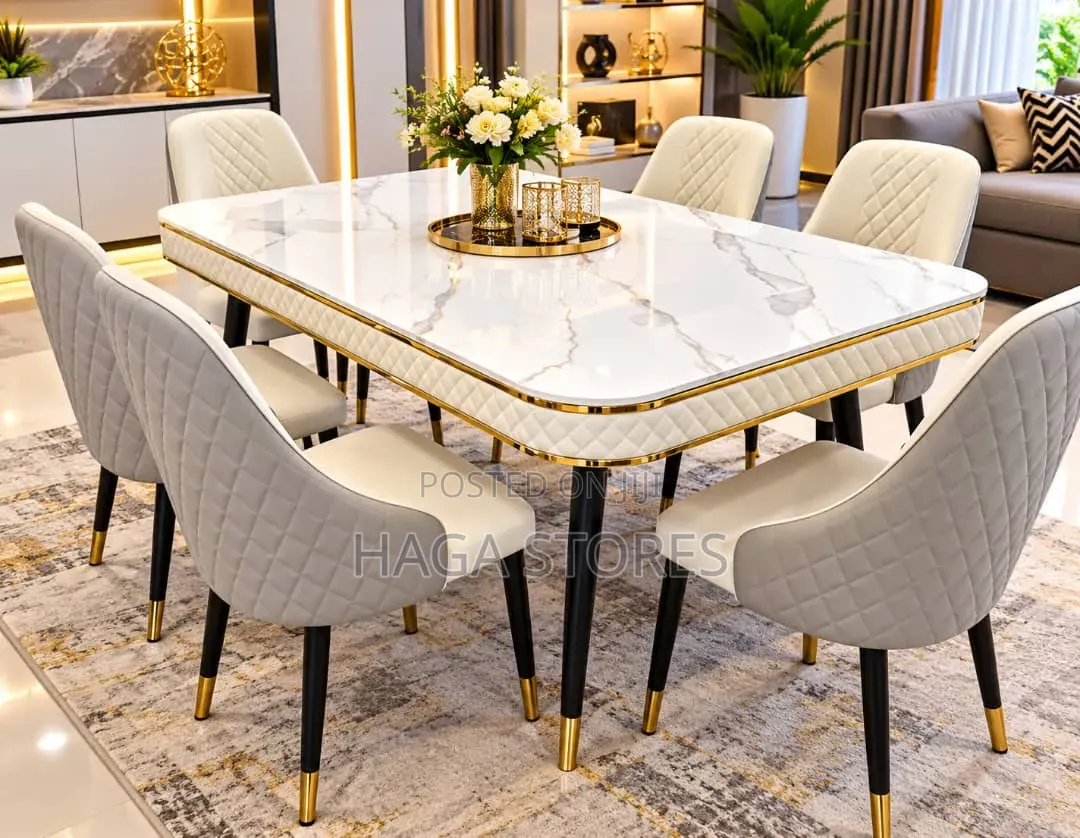 Multi Colored White Marble Dinning