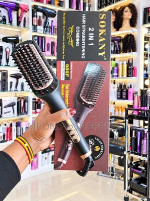 SOKANY 2in1 Hair Straightening Comb Hair Straightener & Styling Brush