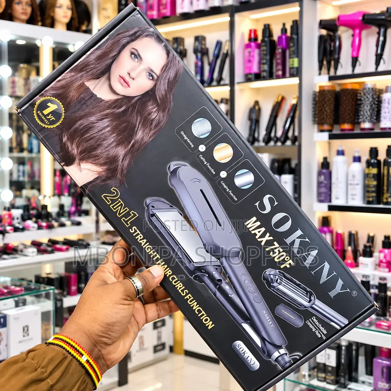 SOKANY 2-in-1 Hair Straightener & Curler – Multi-Function Styling Tool