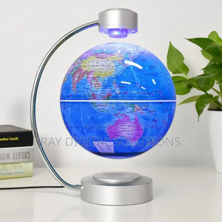 20cm Magnet Levitate Floating Globe Unique Bend Shape as Decoration