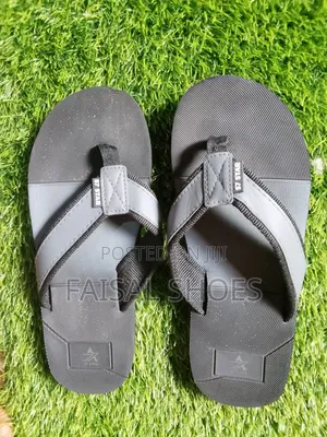 Men's Black Flat Sandals