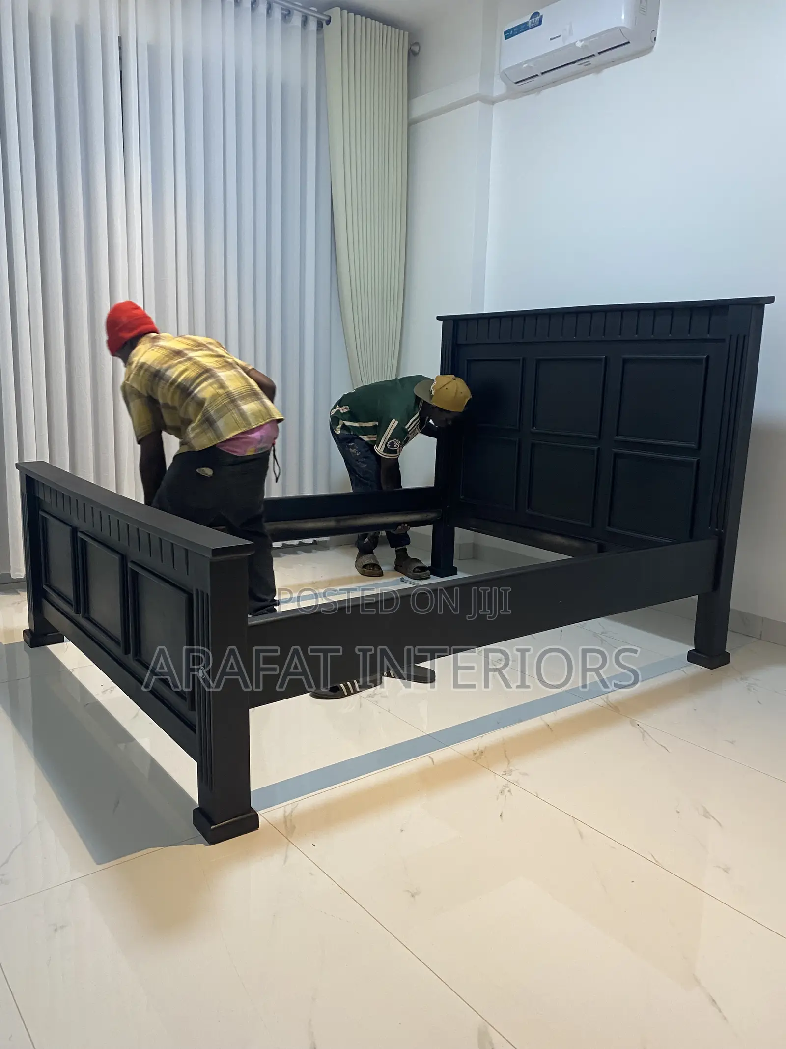 New Black String Bed Wood in Musambya