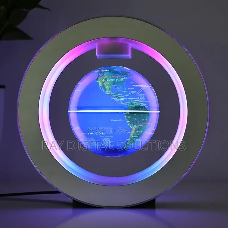 6 Inch Round Shape Magnetic Floating Levitation Rotating Globe