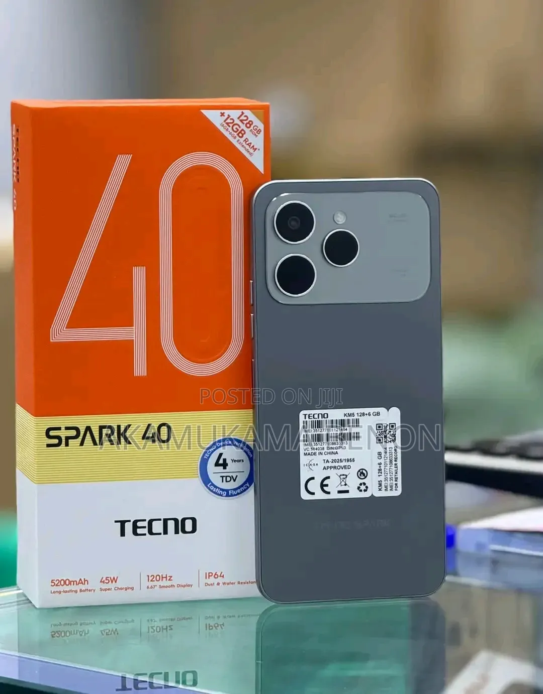 New Tecno Spark 40 256 GB Black