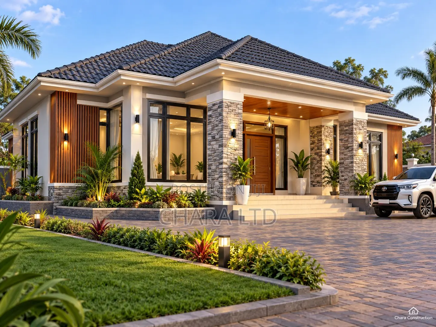 Modern 3 Bedroom House Plans & 3D Design