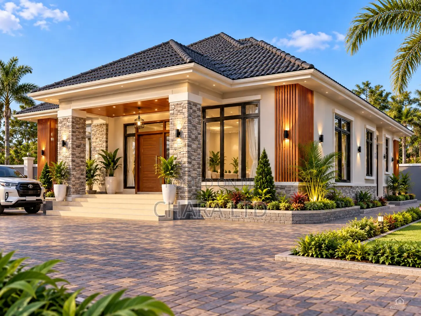 Modern 3 Bedroom House Plans & 3D Design