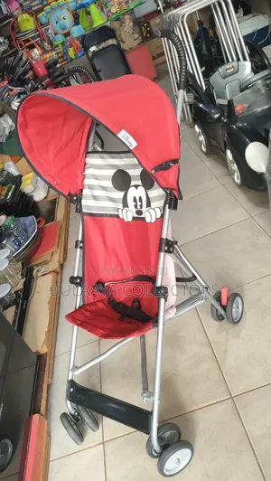 UK Used Disney Mickey Mouse Light Weight Folding Travel Stroller.