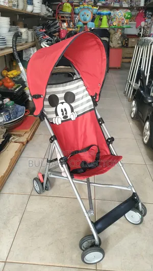 UK Used Disney Mickey Mouse Light Weight Folding Travel Stroller.