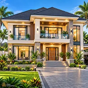 4 Bedroom Maisonette House Plans & 3D Design