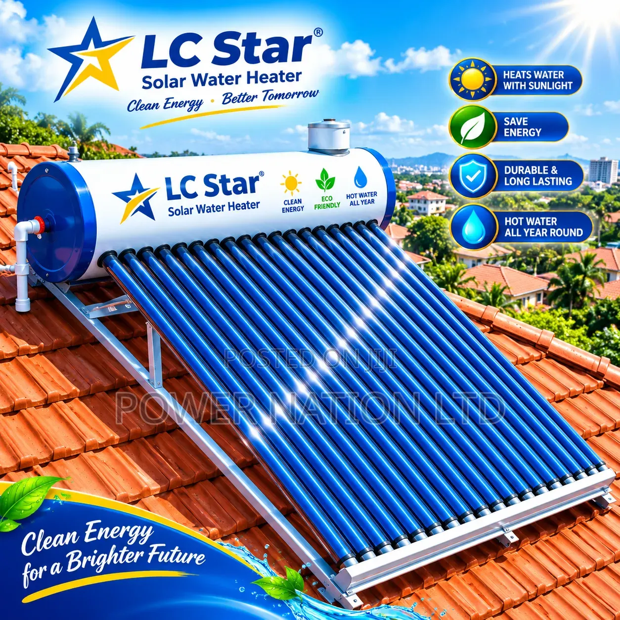 160 Liters LC Star Clean Energy Solar Water Heater