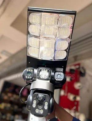 2-in-1 Solar Street Light With an Integrated Multi-Lens CCTV Camera