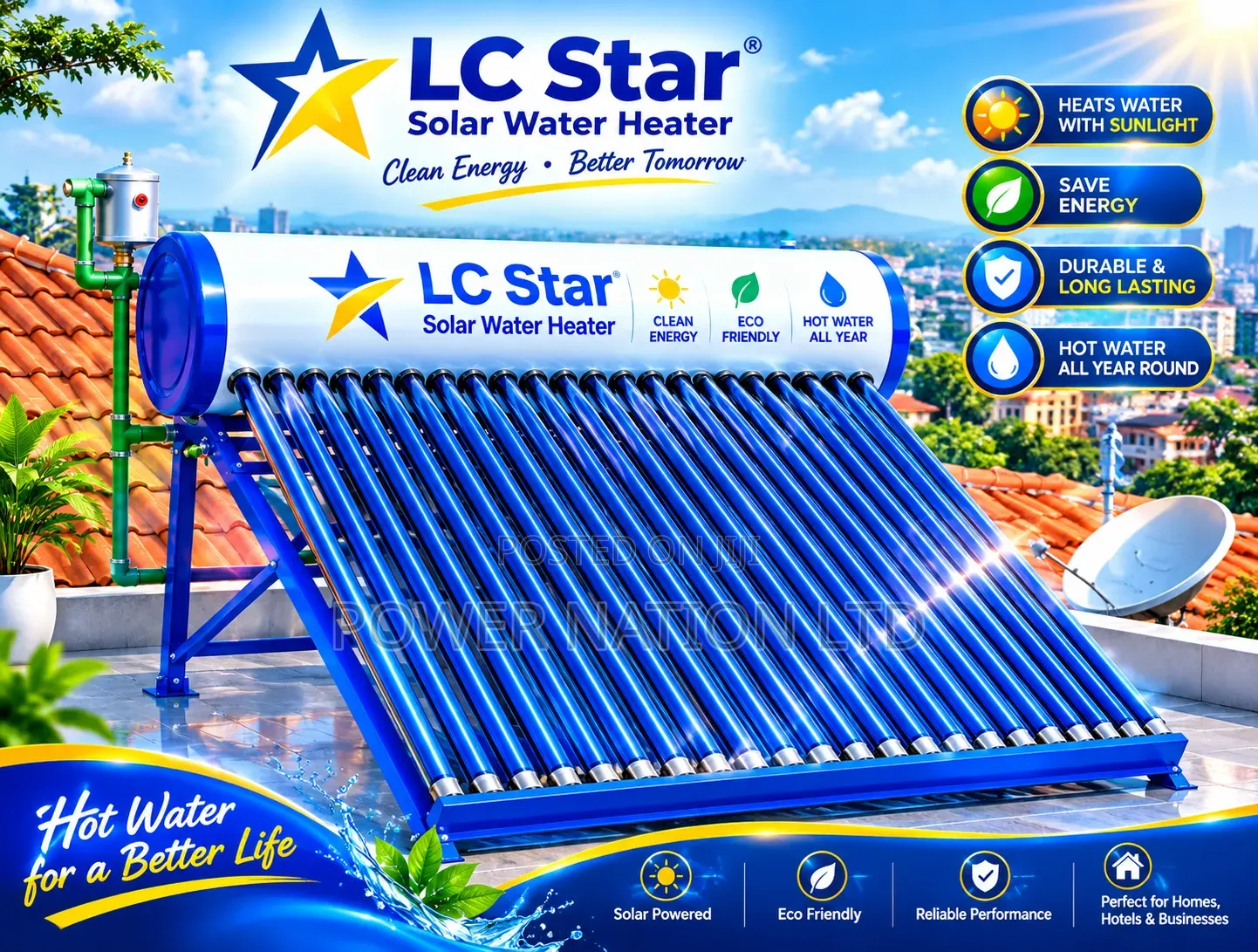 240 Liters LC Star Clean Energy Solar Water Heater