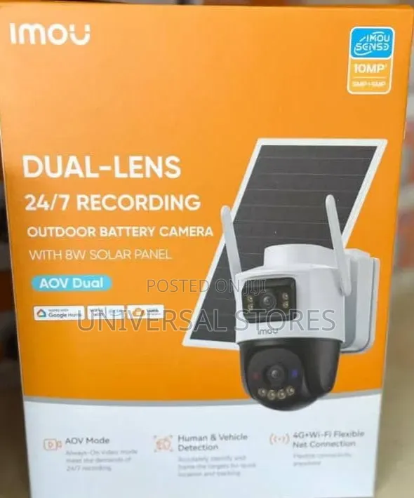 Imou AOV Dual 10MP Outdoor Battery Camera With 8W Solar Panel