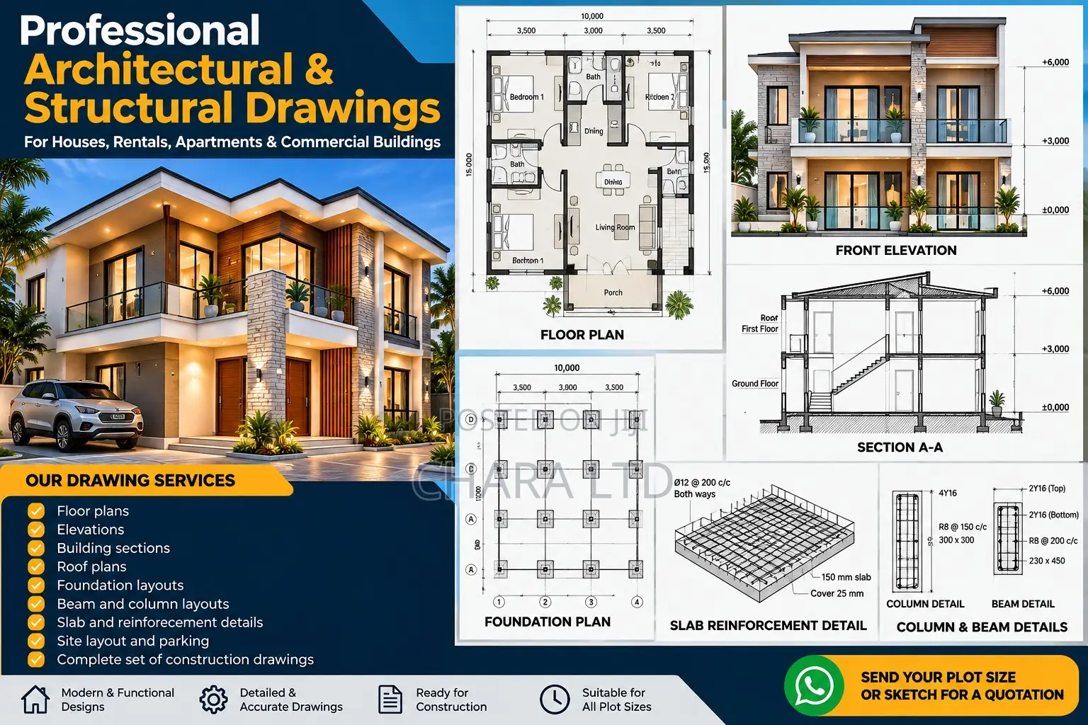 Professional Architectural & Structural Drawings