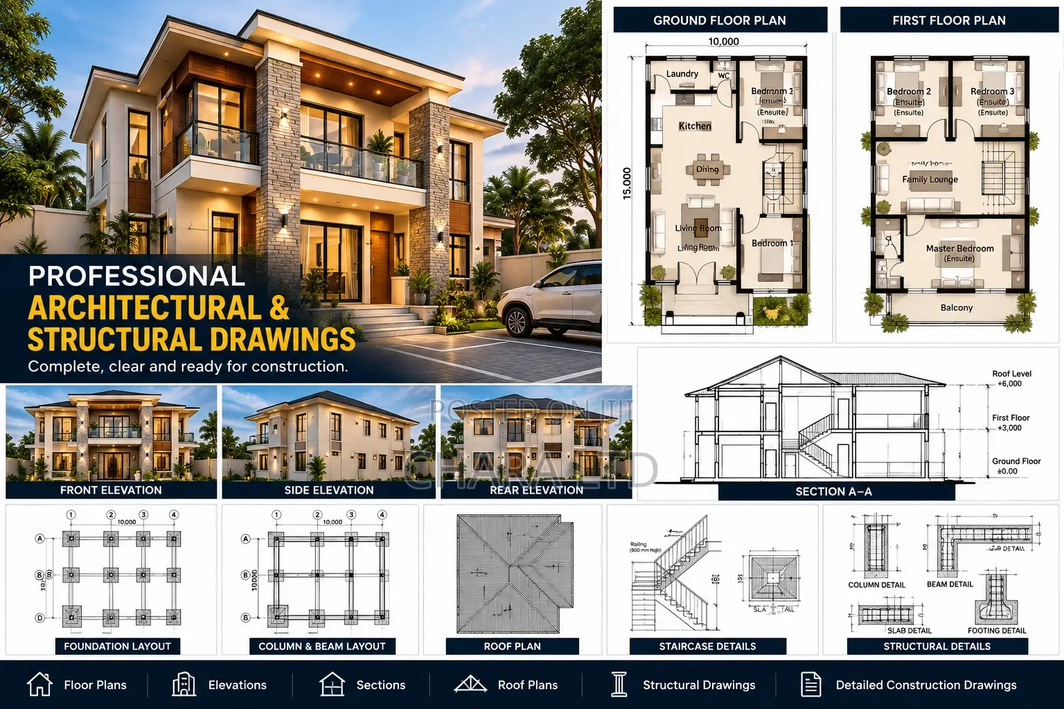 Professional Architectural & Structural Drawings