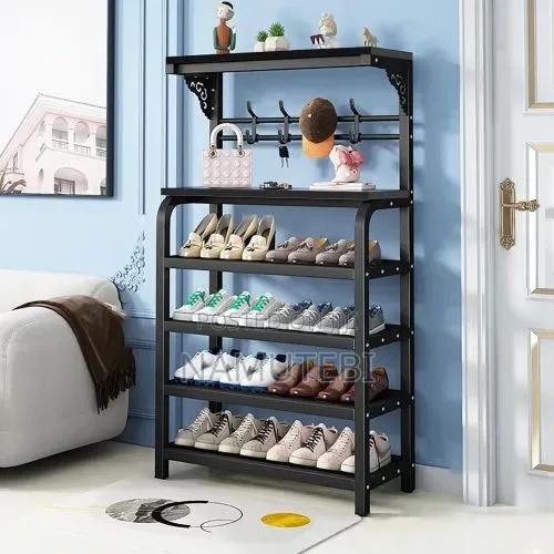 Multi Tiered Metal Shoe Rack
