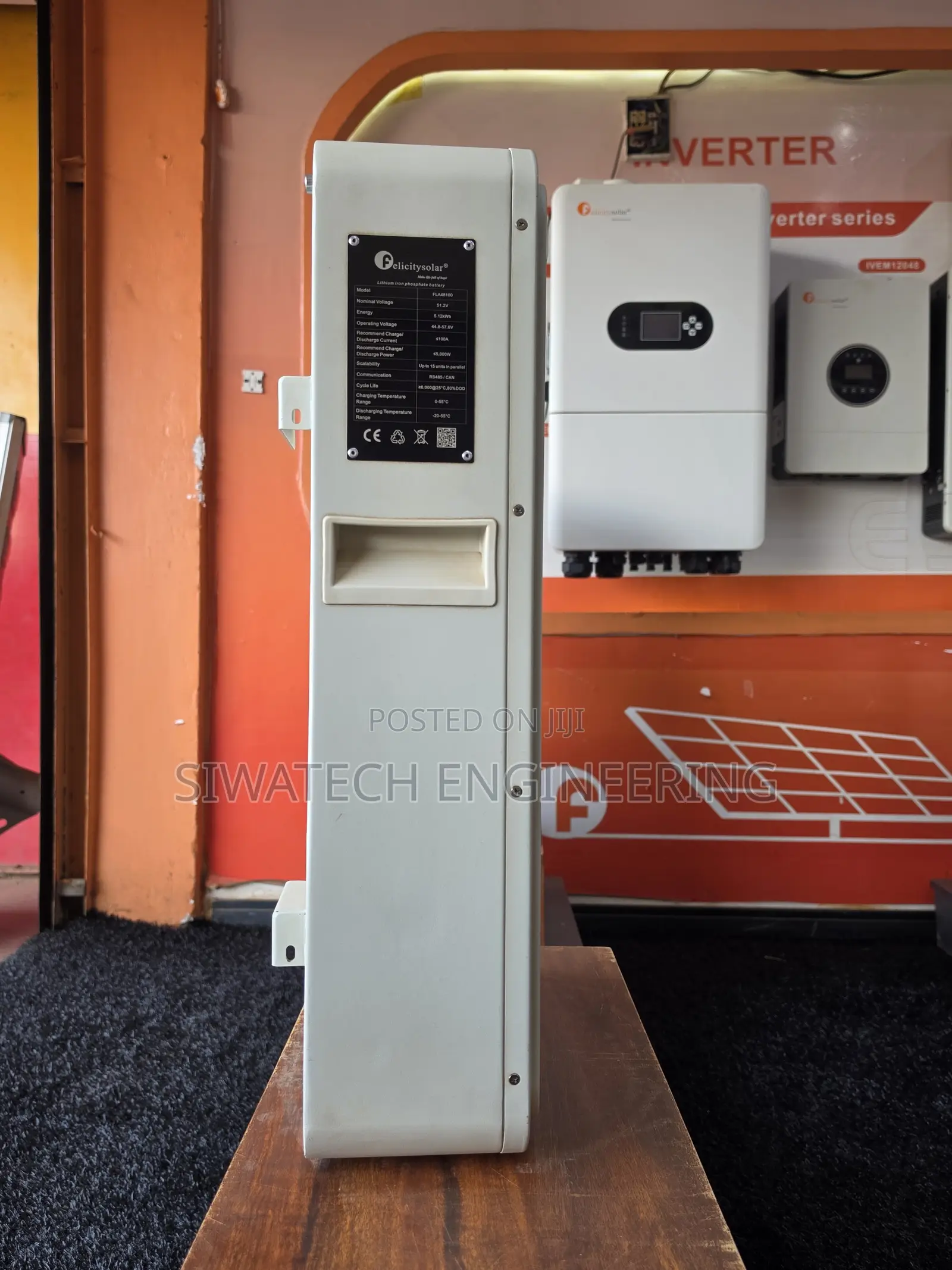 5.12KWH Lithium Iron Phosphate Battery 24v