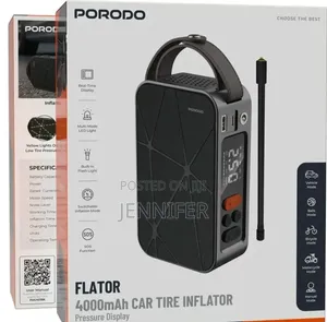 Porodo Flator 4000mAh Portable Car Tire Inflator
