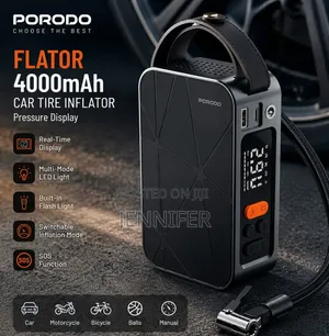 Porodo Flator 4000mAh Portable Car Tire Inflator