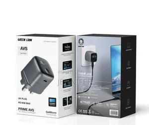 Green Lion Prime AVS TFT Wall Charger With GaNStorm Technology