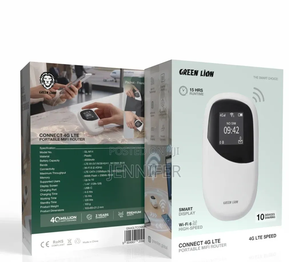 Green Lion Connect 4G LTE Portable MiFi Router