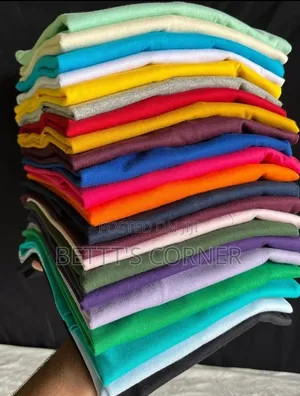 Round Neck Plain Shirts Men and Women