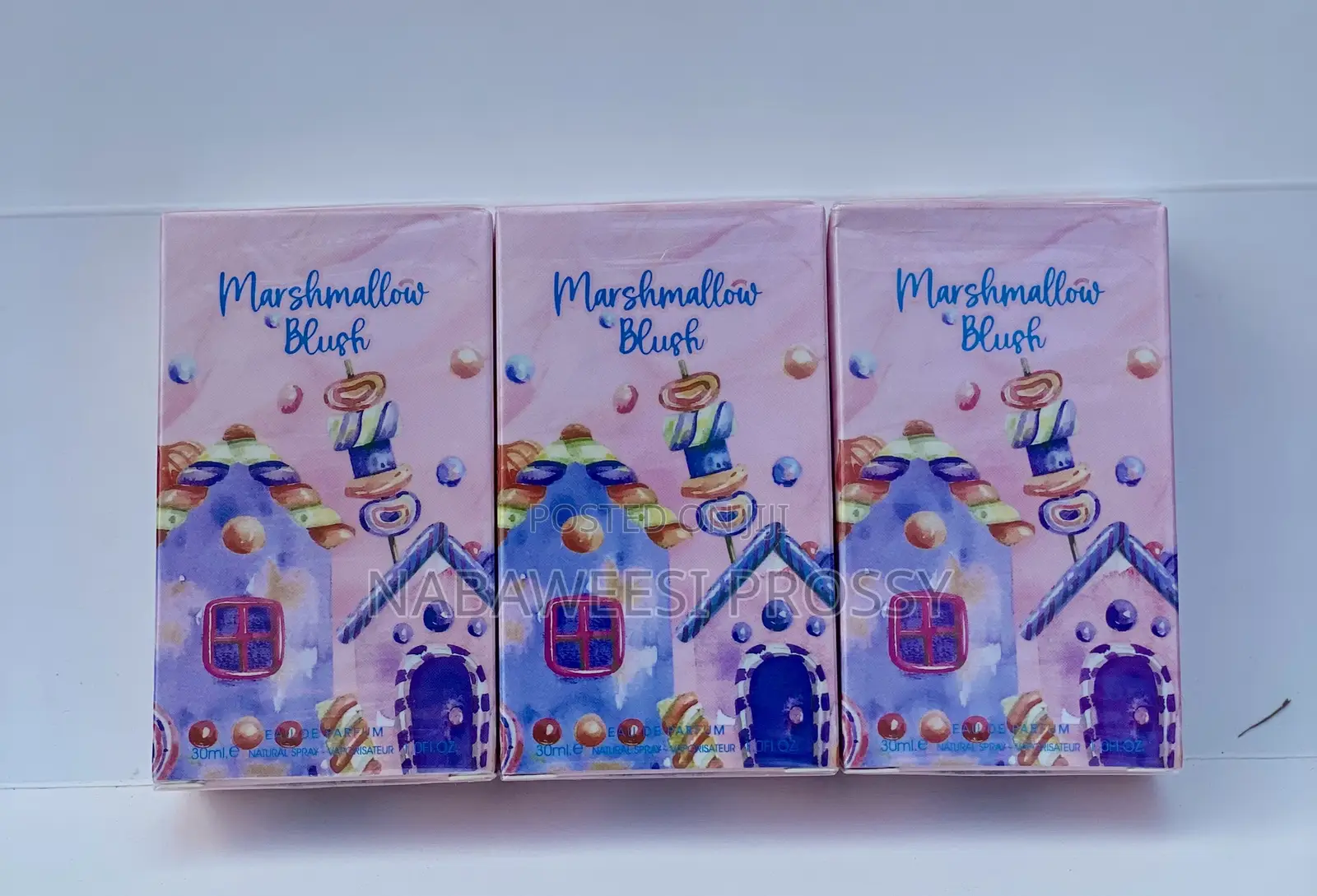 Marshmallow Blush Pink Perfume – 30ml | Sweet Feminine Fragrance