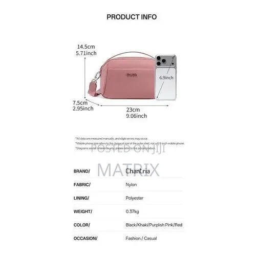 Women's Casual Crossbody Bag With Adjustable Strap and Ample Storage