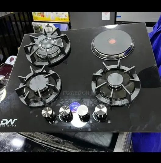 DIGIWAVE 3 Gas + 1 Electric Built-in Hobbs \\ DWHOB2001