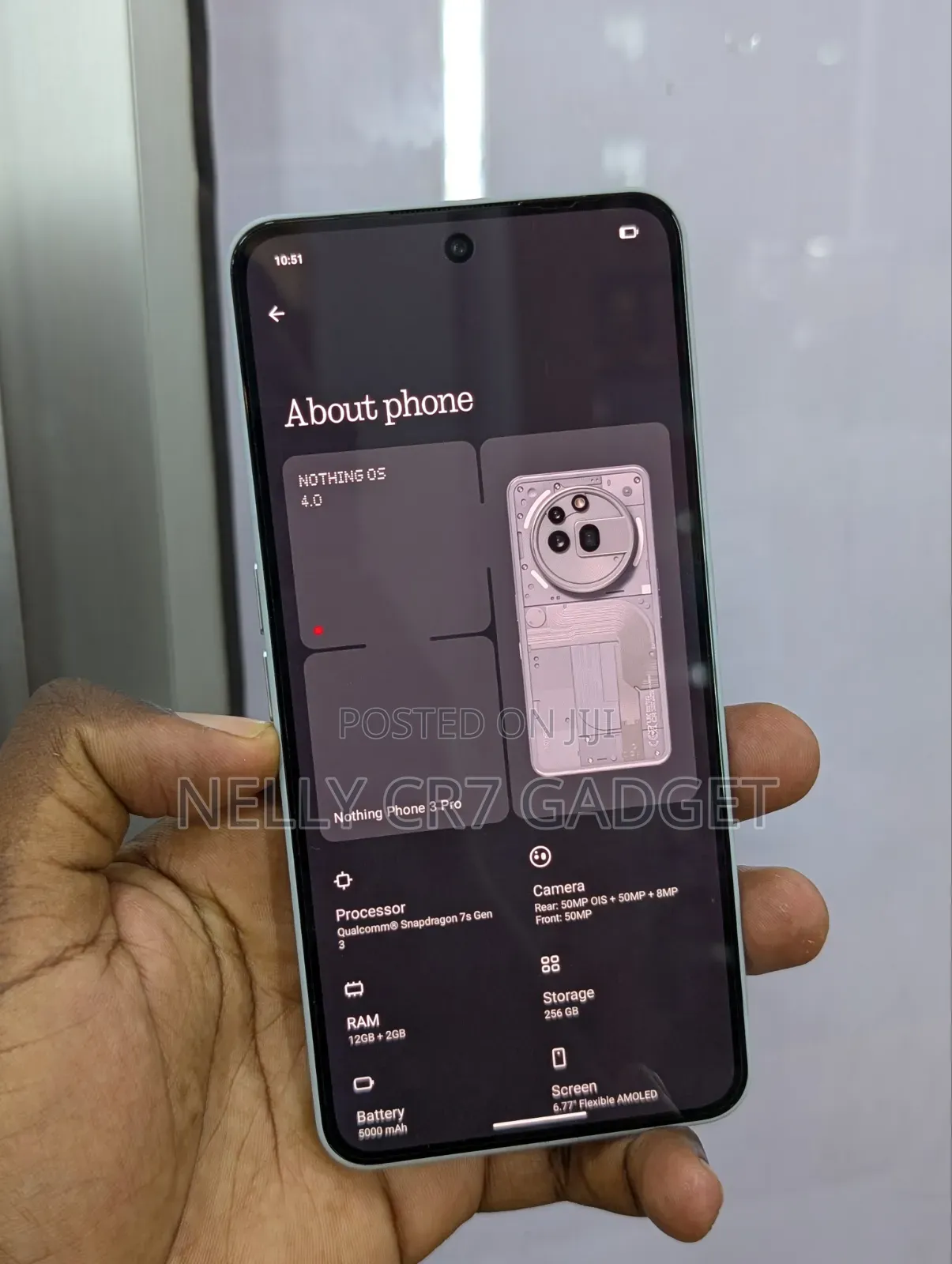 Nothing Phone 3a Pro 256 GB Gray