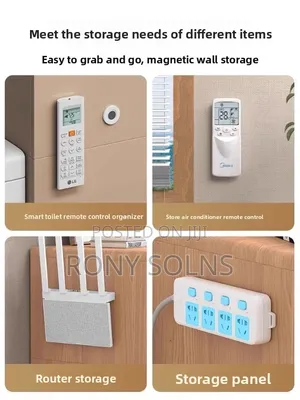 Magnetic Remote Holder Attached to a Wall