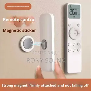 Magnetic Remote Holder Attached to a Wall