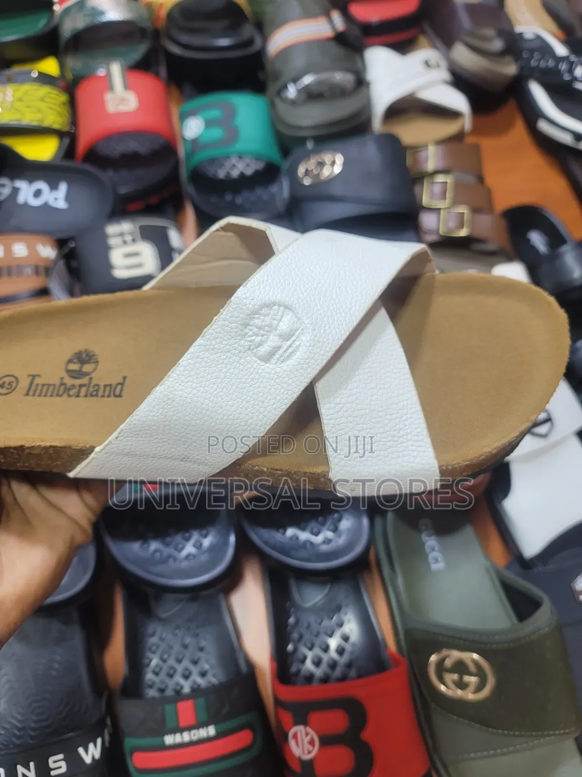 Timberland Spaulding Cross-Strap Slide Sandals